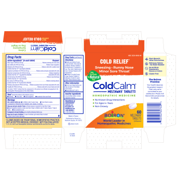 ColdCalm (tablets) – Provisions for Health & Healing