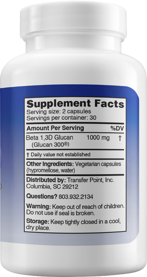 Beta 1,3D Glucan, Glucan 300® (500 mg capsules)