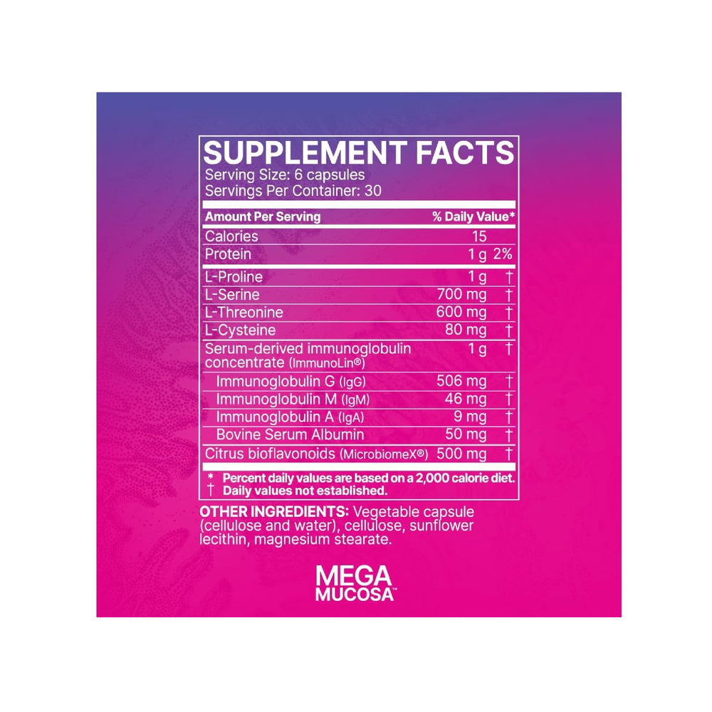 Mega Mucosa Capsules – Provisions for Health & Healing