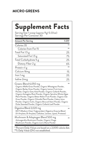 MicroGreens Powder