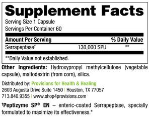 Serrapeptase (60 caps)