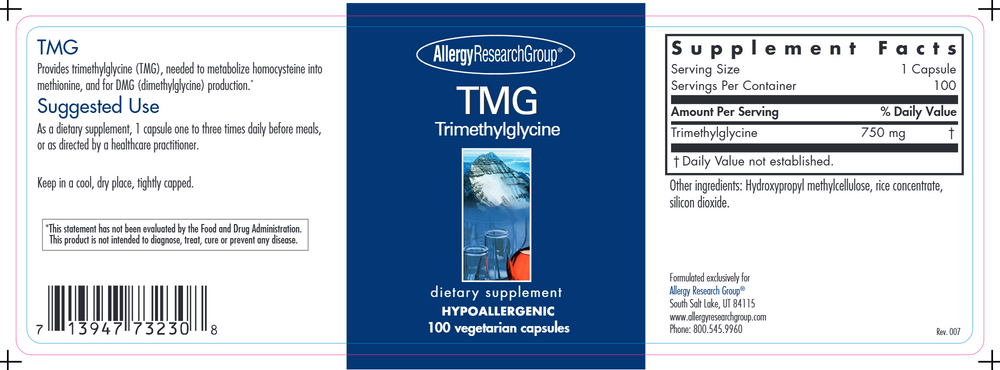 TMG (Trimethylglycine) 750 mg