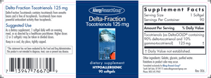 Delta-Fraction Tocotrienols 125mg