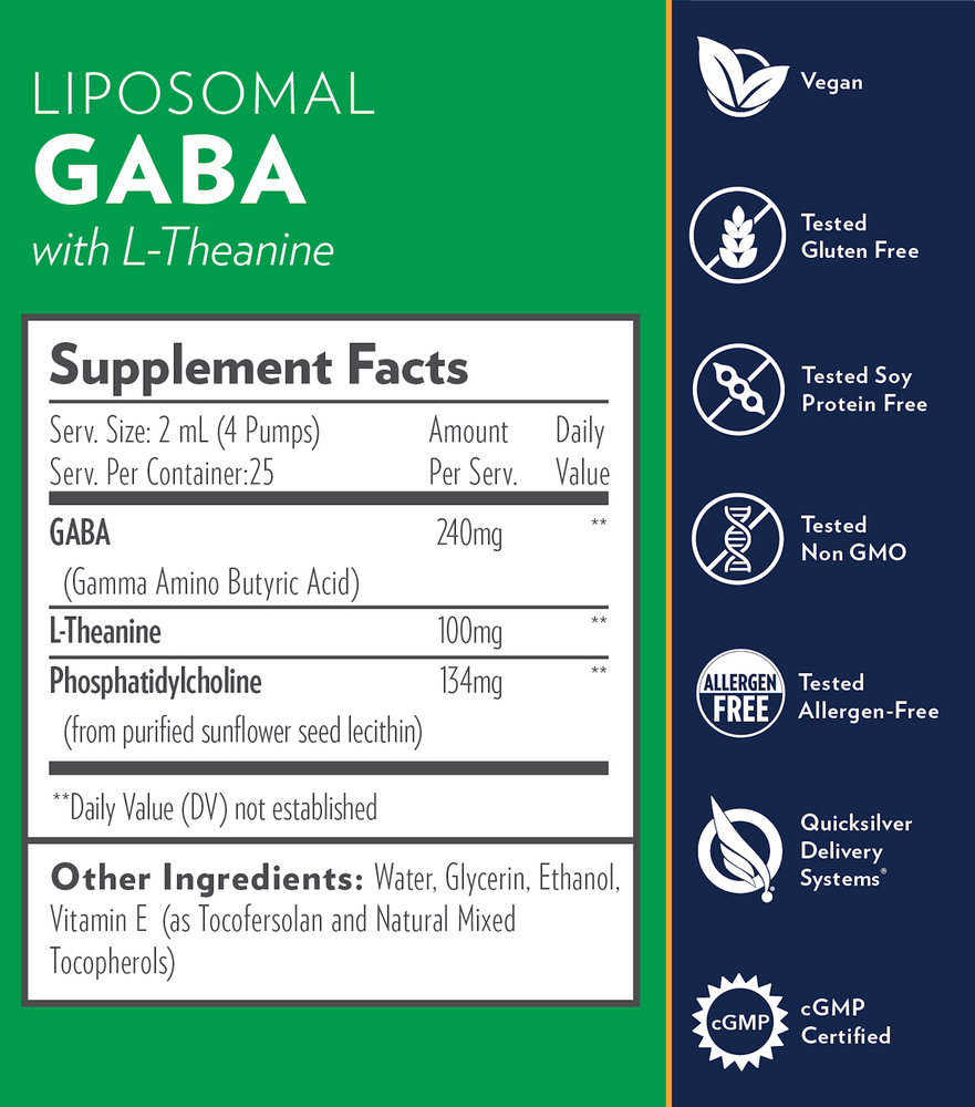 
            
                Load image into Gallery viewer, Liposomal Gaba with L-Theanine
            
        