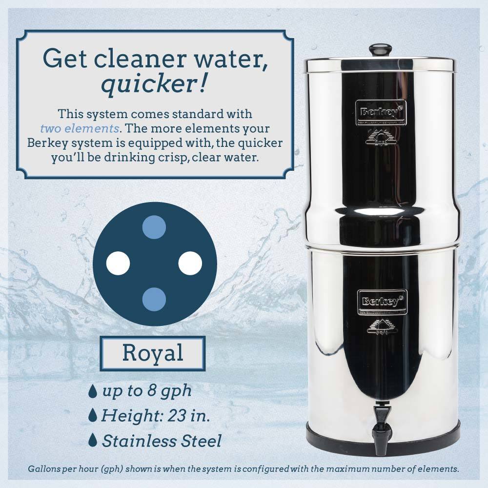 Berkey Water Filtration System with 2 Filters