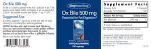 Ox Bile (500 mg)