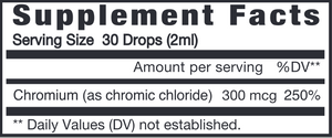 Chromium Liquid 30 day Supply (2 oz)