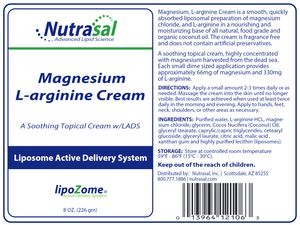 
            
                Load image into Gallery viewer, Magnesium &amp;amp; L-Arginine Cream: 8 oz
            
        