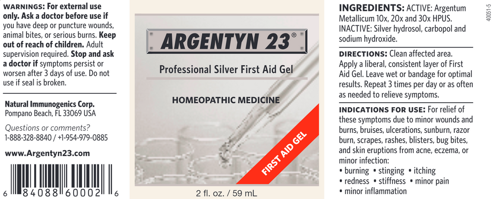 Homeopathic Silver First Aid Gel