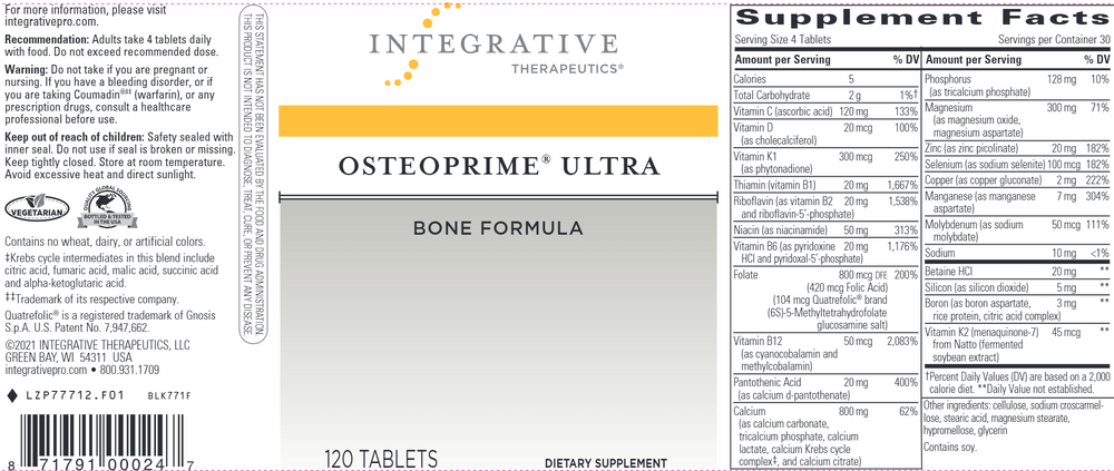 
            
                Load image into Gallery viewer, OsteoPrime Ultra (120 tablets)
            
        
