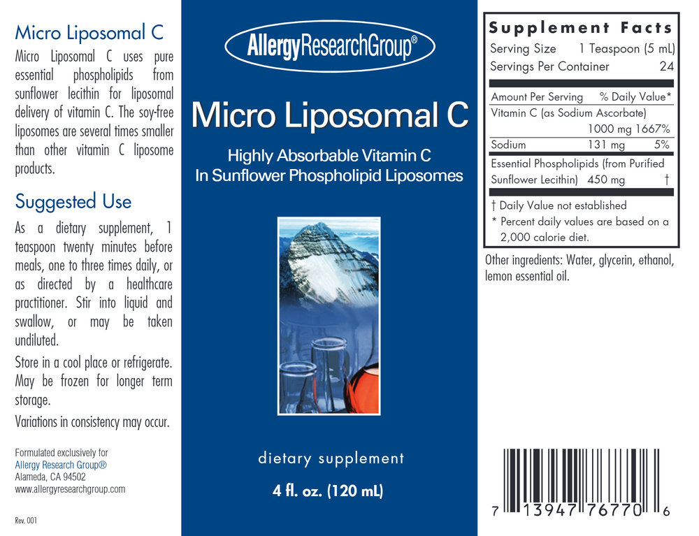 
            
                Load image into Gallery viewer, Micro Liposomal Vitamin C: 4oz
            
        