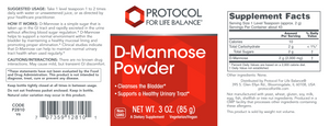 D-Mannose Powder: 3 oz