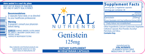
            
                Load image into Gallery viewer, Genistein (125mg): 60 caps
            
        