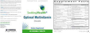 Optimal Multivitamin, Chewable: 60 tabs