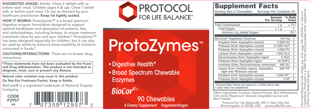 
            
                Load image into Gallery viewer, ProtoZymes - Chewable Enzymes
            
        